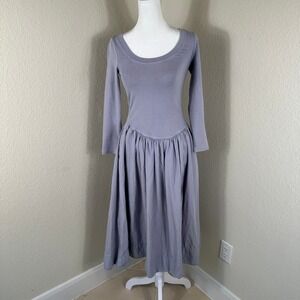 Free People FP Beach Midi Dress XS Purple Boho Cottagecore‎ Softgirl Minimalist